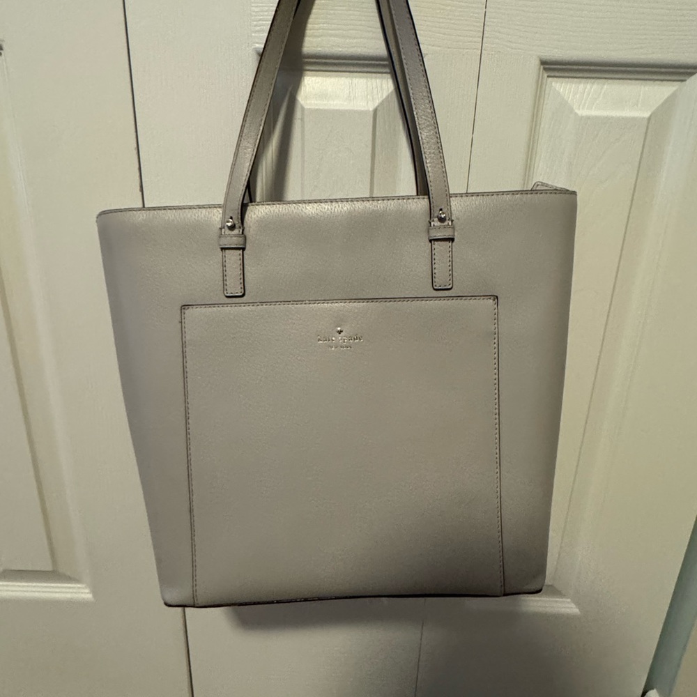 Kate Spade Light Gray Tote Bag